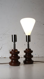 mid century table lamps that have been reimagined by Phil cook